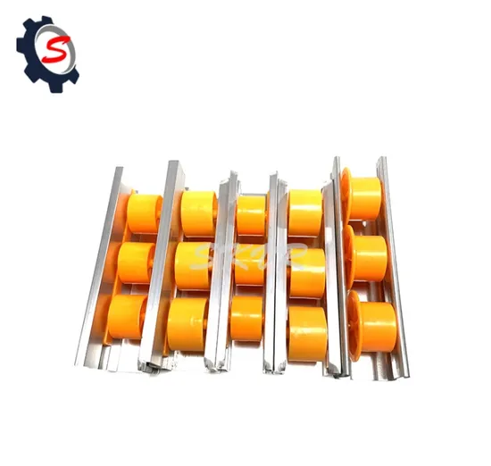 Aluminium Alloy Frame ESD Roller Track for Racking System with Plastic Roller